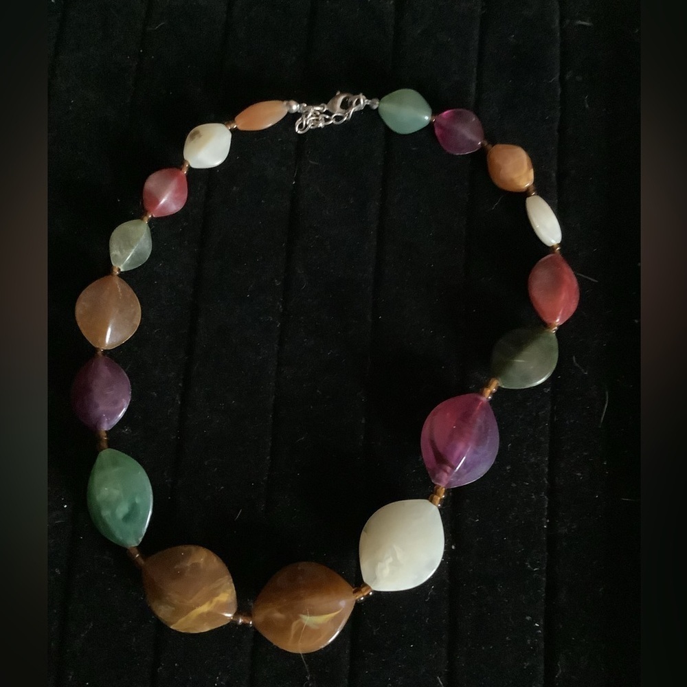 Boho Acrylic Beaded Necklace